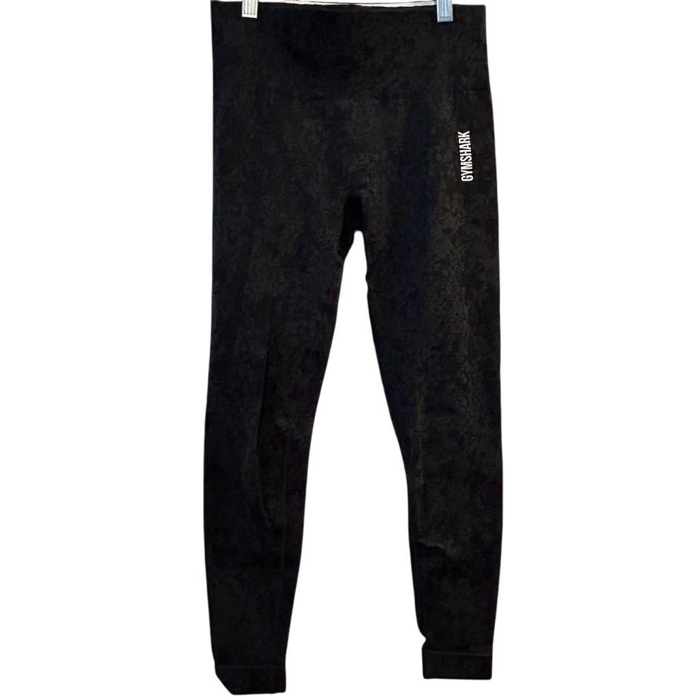 Gymshark‎ Women's Animal Print Seamless Leggings Black Size S